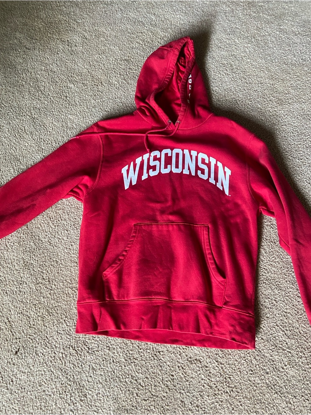 Wisconsin Badgers red hoodie